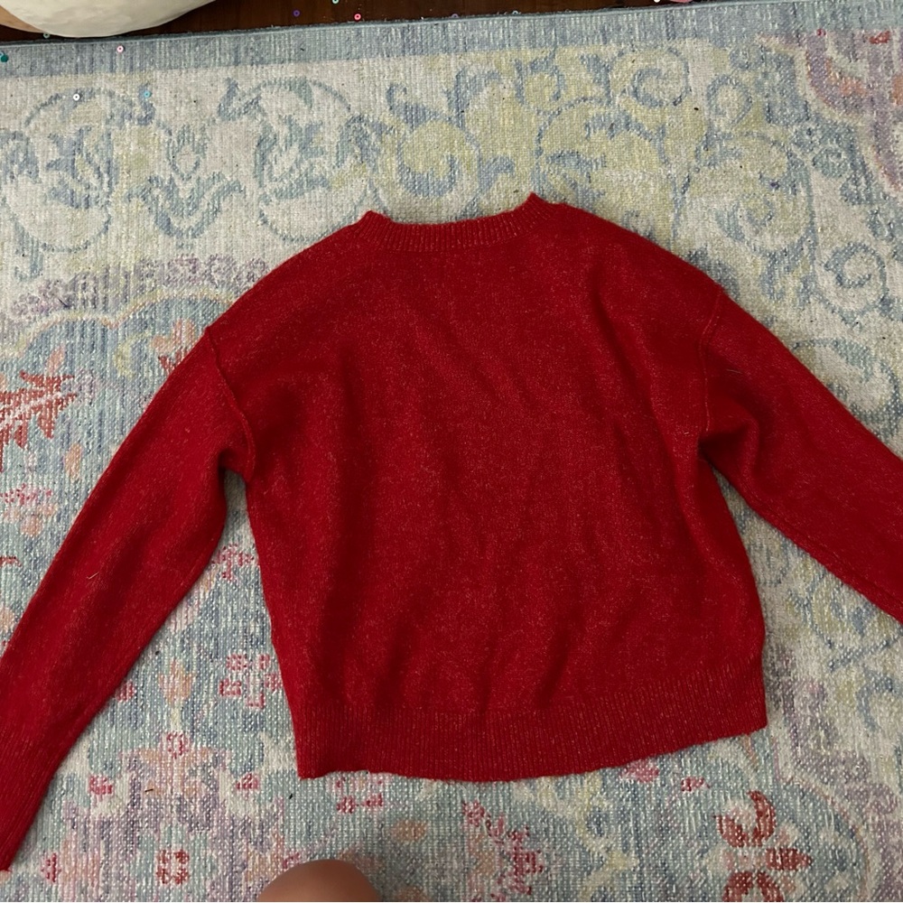 Girls Red Sweater